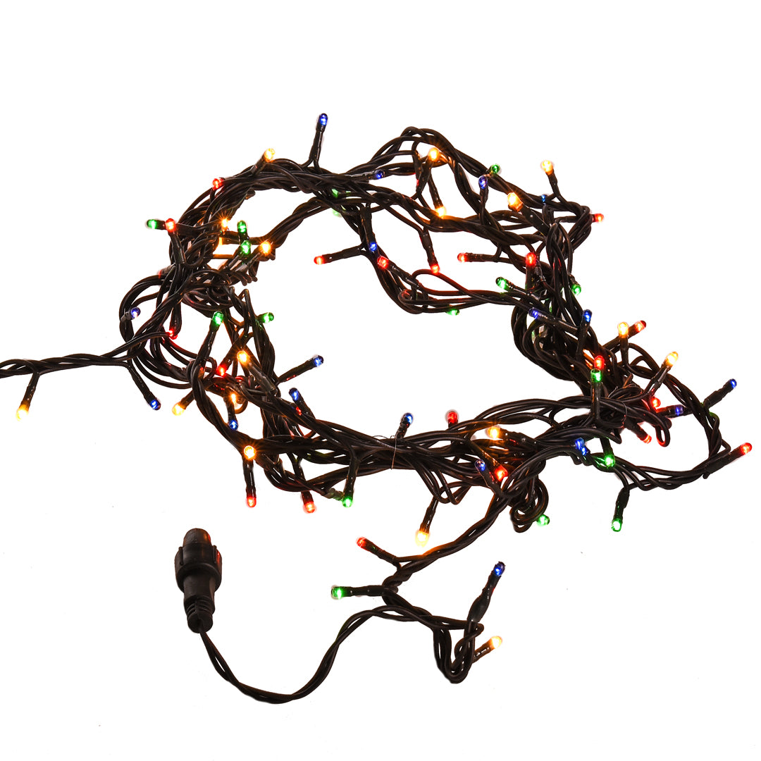 2 Pezzi • Filo 100 mini luci a led fisse uso interno • 5 mt