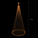 Led/albero 3,60 mt 1070 led da esterno 10% flas • H 360 cm