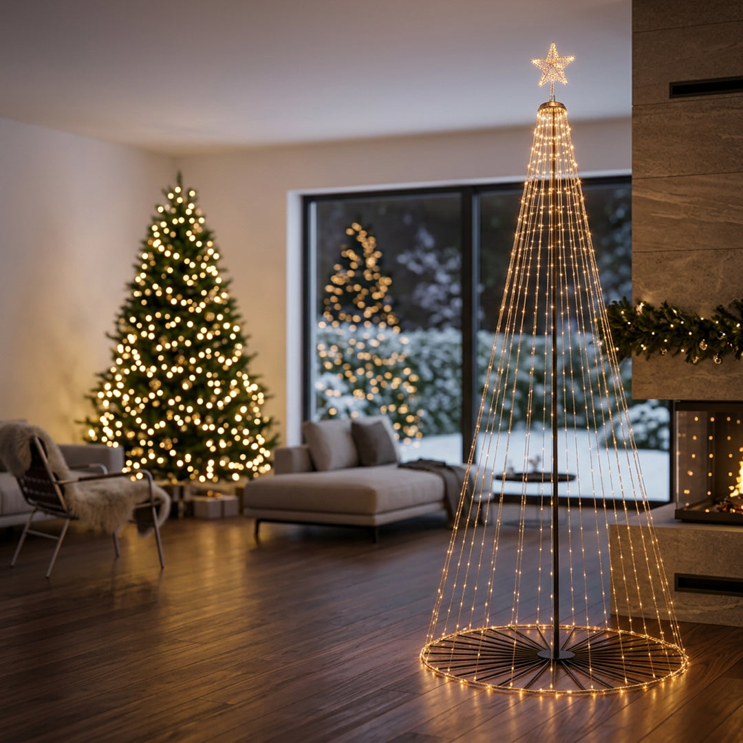 Led/albero 3,60 mt 1070 led da esterno 10% flas • H 360 cm