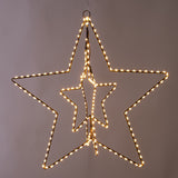 Stella 3d con led uso da esterno . • H 20 cm