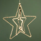 Stella 3D con 180 Led 45 cm Uso per esterno  • D 33 cm