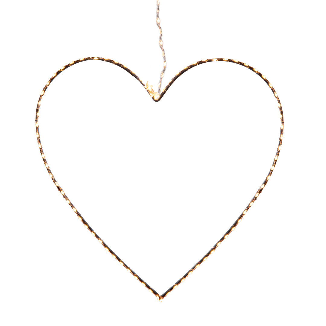 Cuore microled dm uso da esterno • H 38 cm