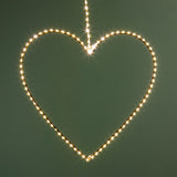 Cuore microled dm uso da esterno • H 38 cm