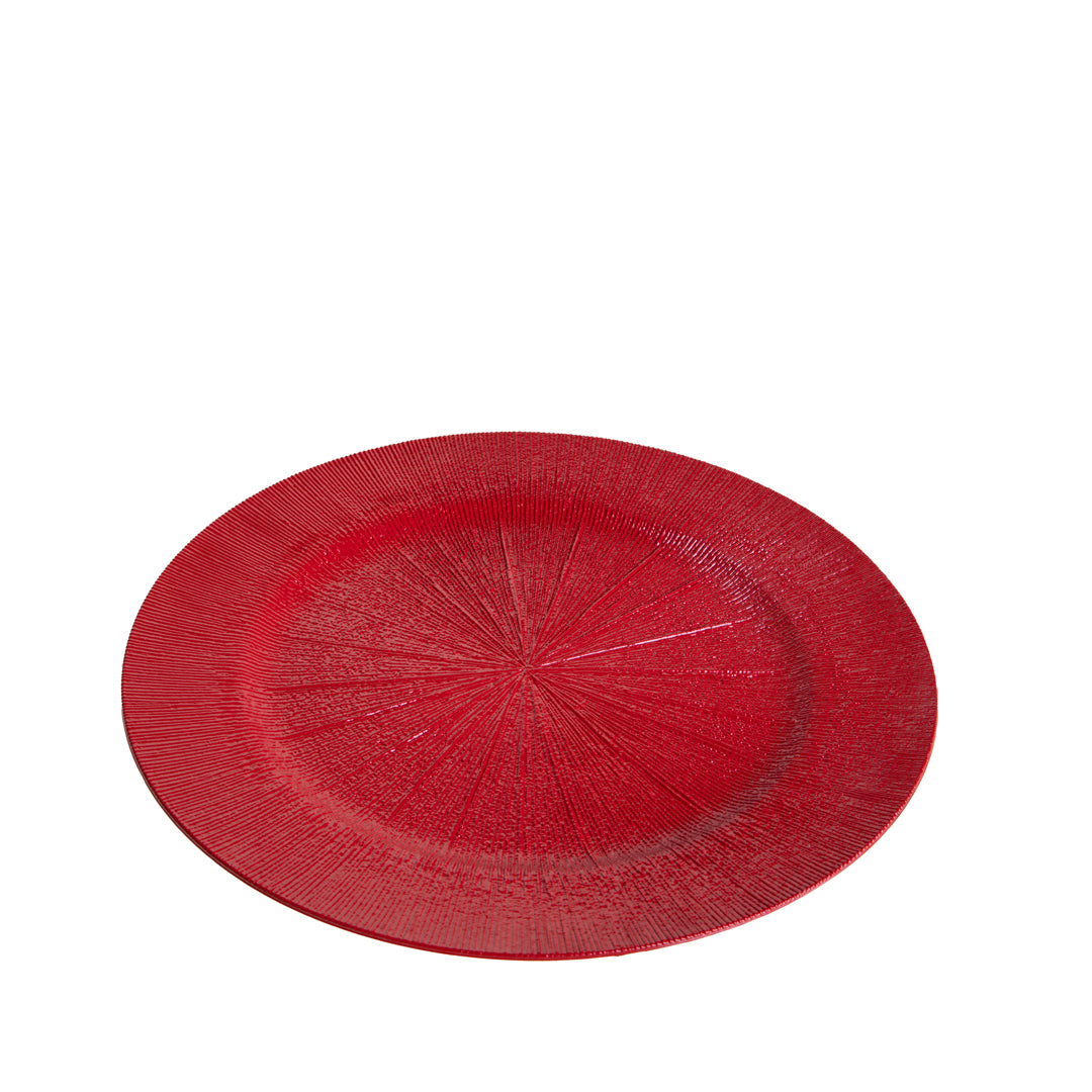 Pezzi 6 • Piatto con linee uso decorativo • H 2 cm