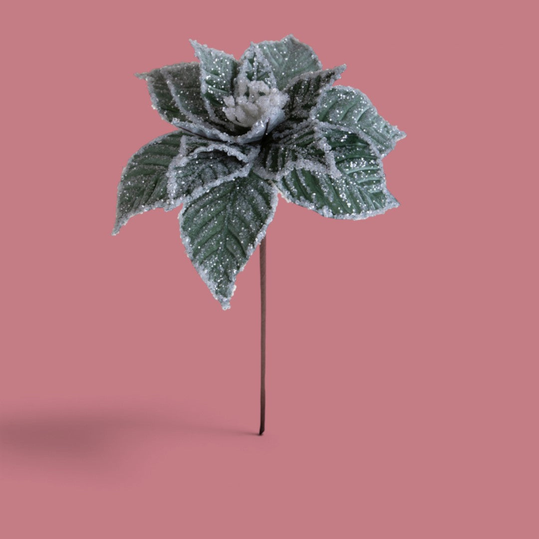 Pezzi 12 • Ramo poinsettia • H 54 cm
