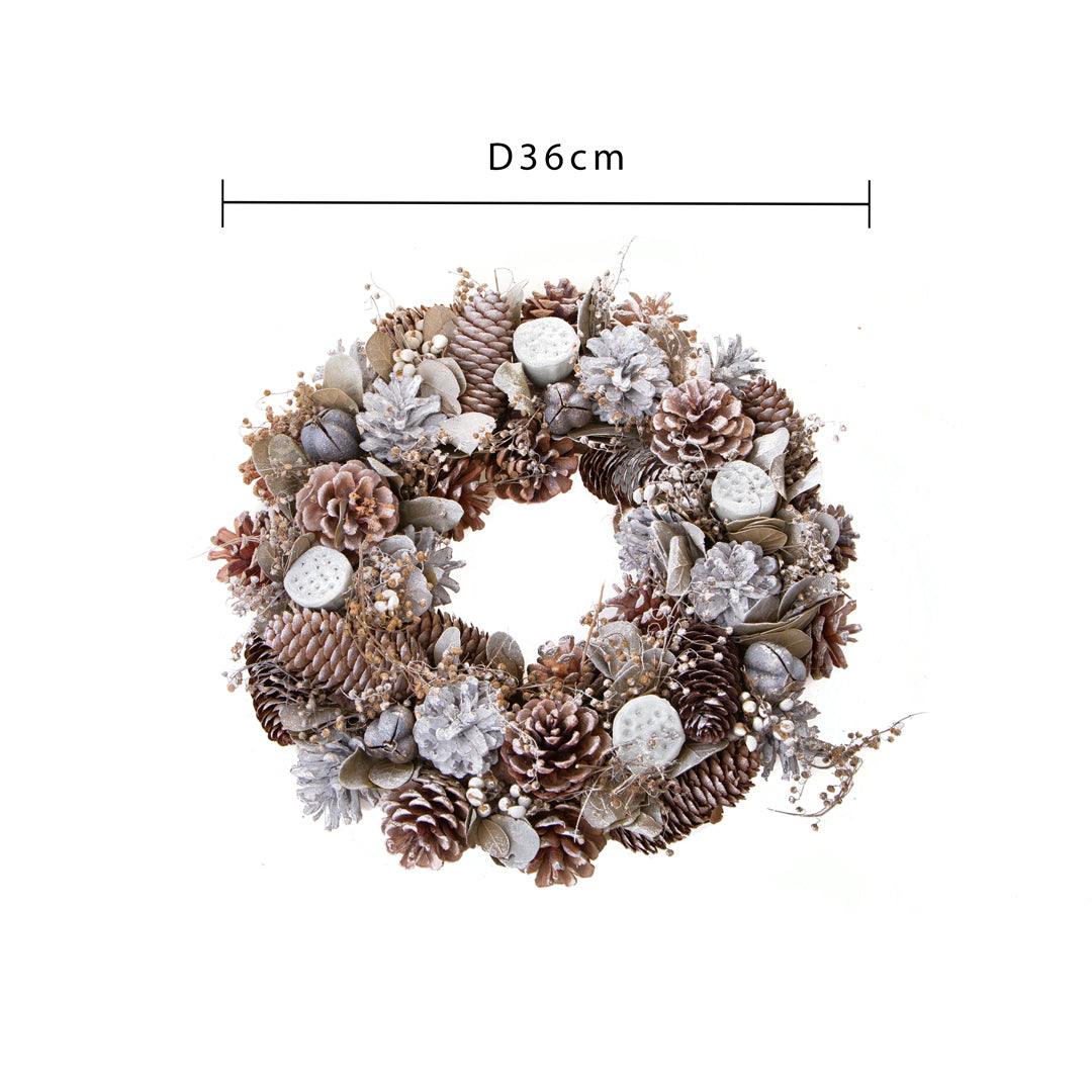 Corona con loto • H 36 cm