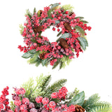 Ghirlanda con frost berries • 30 cm