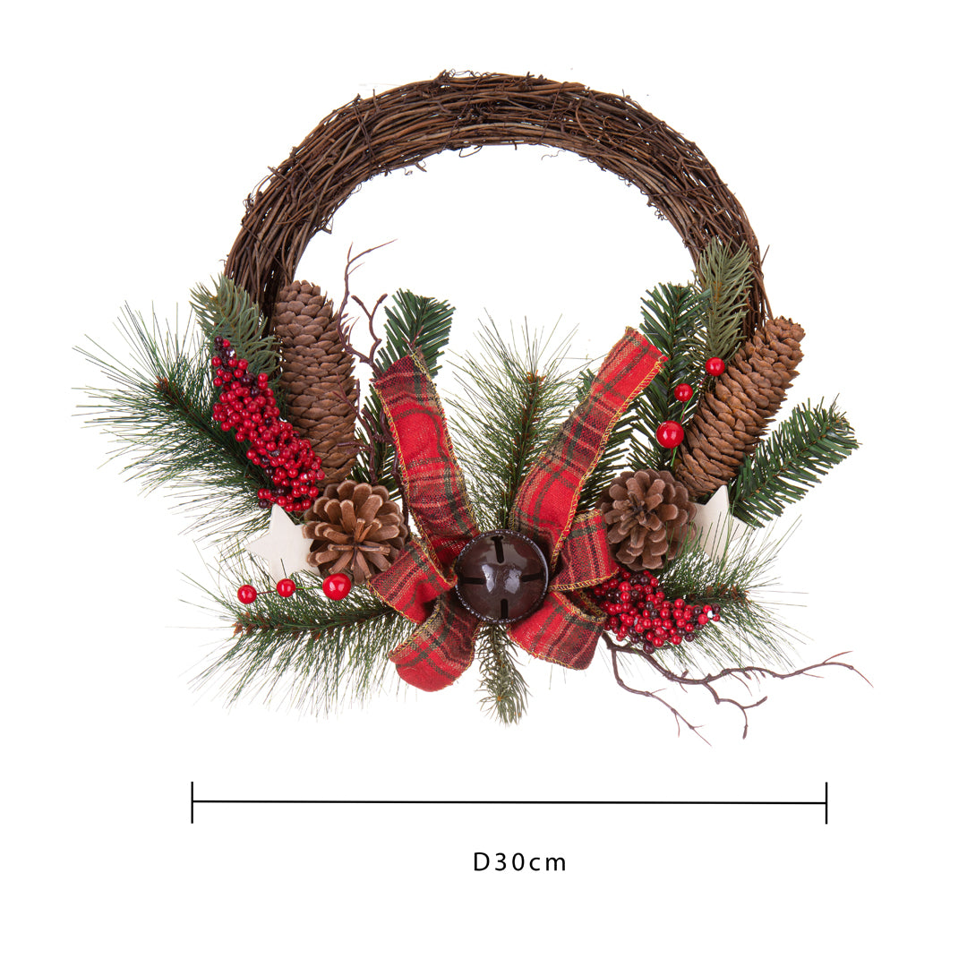 Corona Willow con stelline  • 8 cm