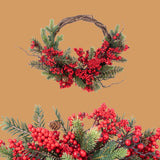 Corona legno conAbete rosso • D 45 cm