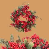 Corona conAbete rosso • H 11 cm
