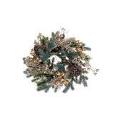 Corona conAbete ilex e pigne • H 10 cm