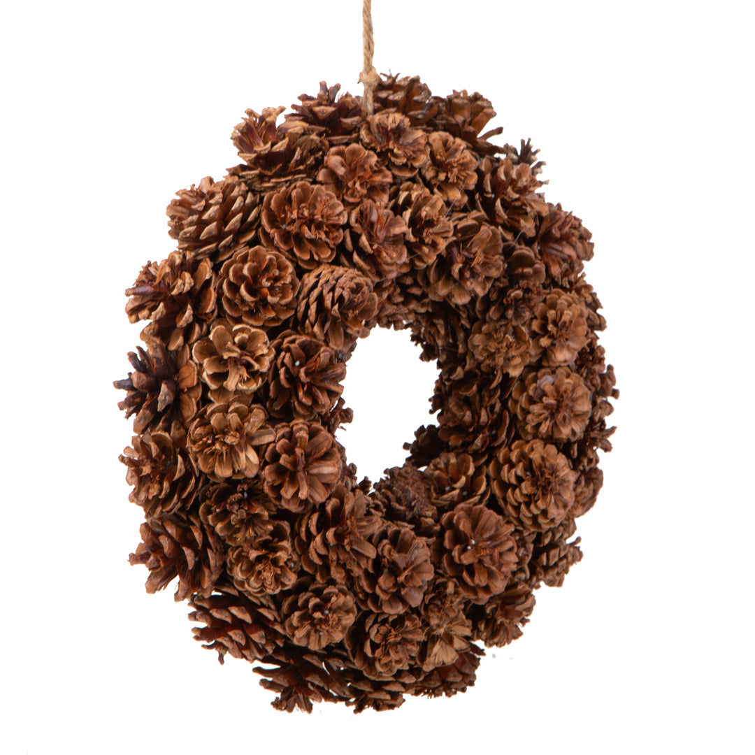 Corona con pigne bifacciale • H 32 cm