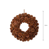 Corona con pigne bifacciale • H 32 cm
