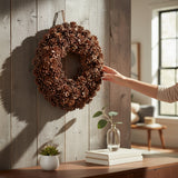Corona con pigne bifacciale • H 40 cm