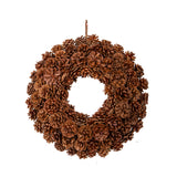 Corona con pigne bifacciale • H 40 cm