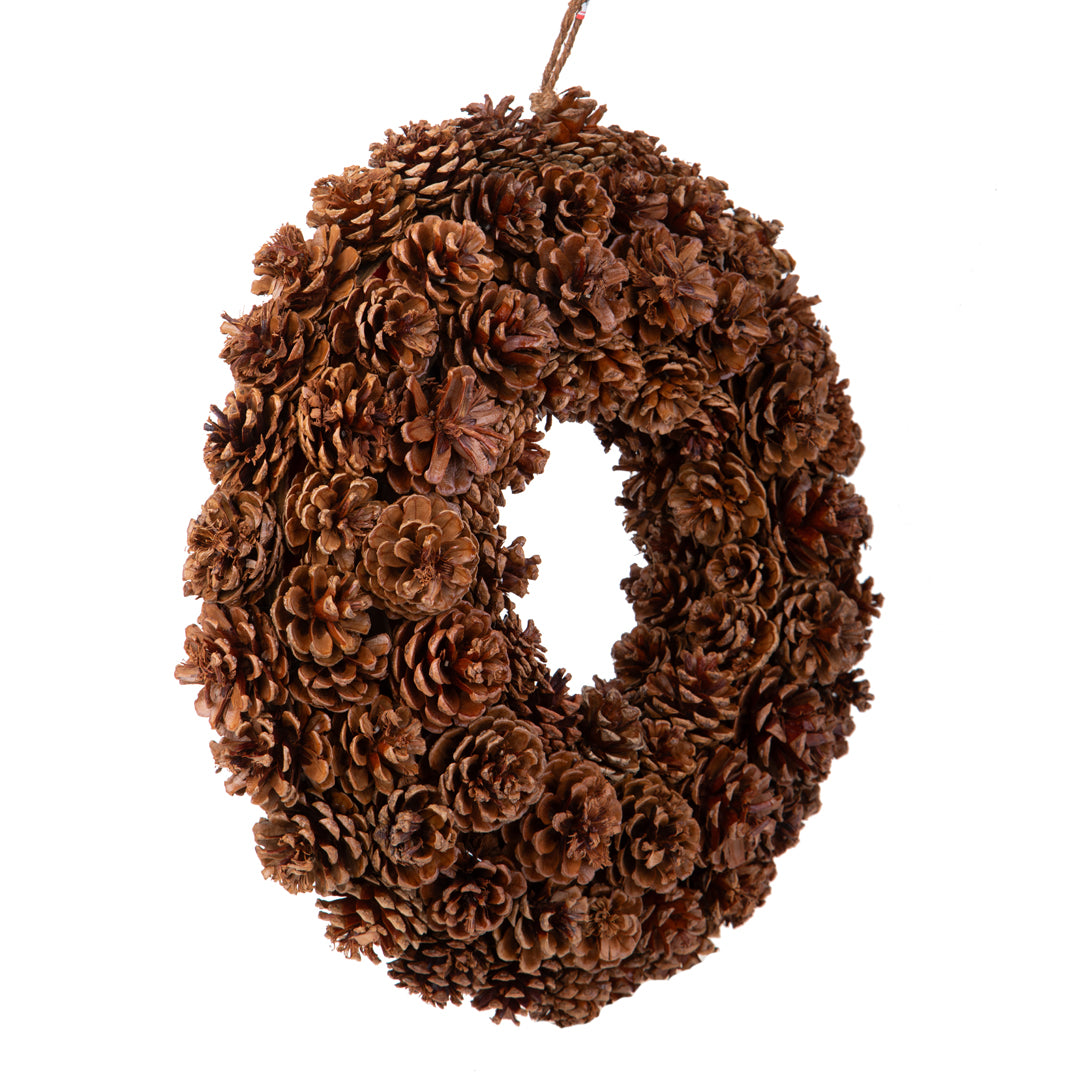 Corona con pigne bifacciale • H 40 cm
