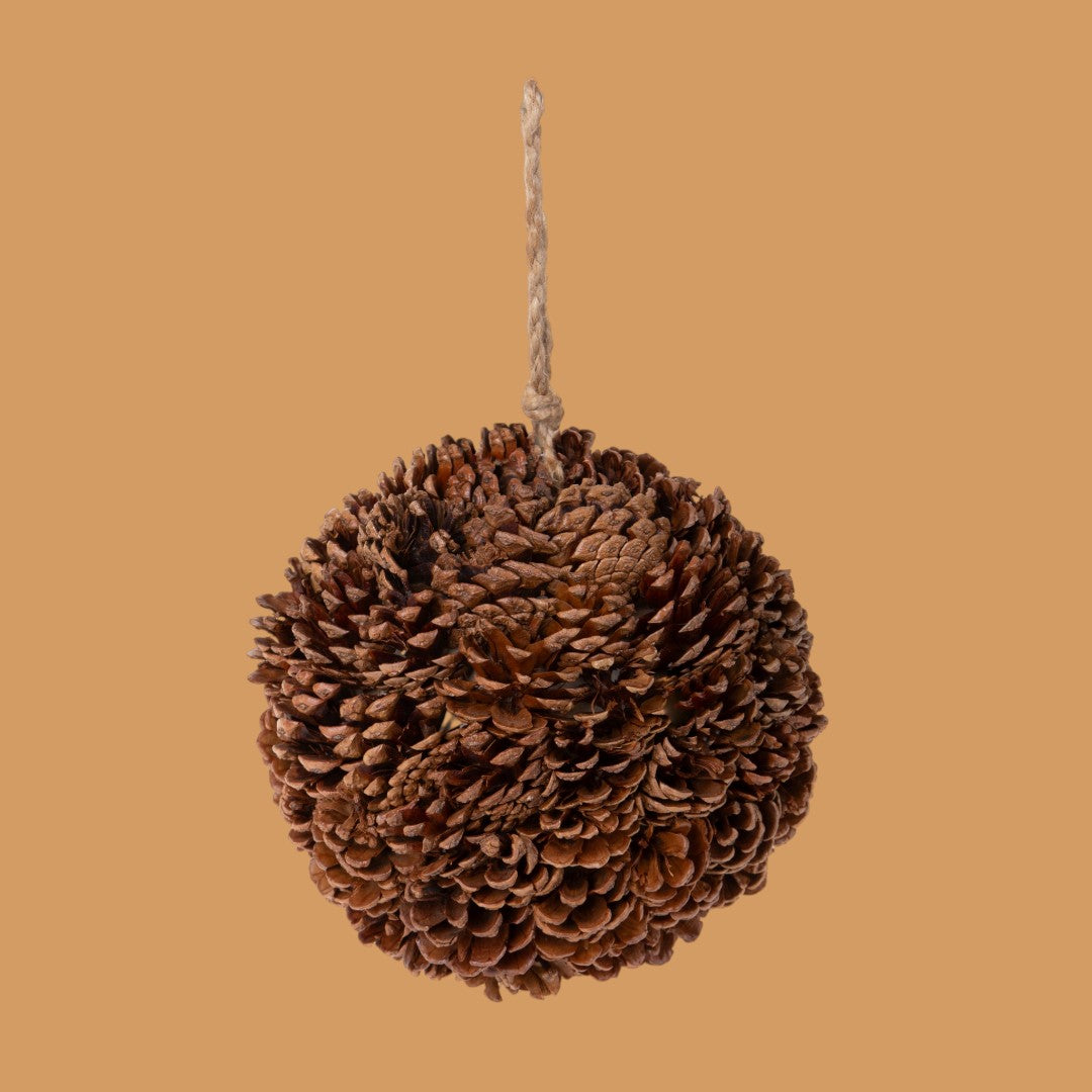 Sfera con pigne naturali • H 20 cm