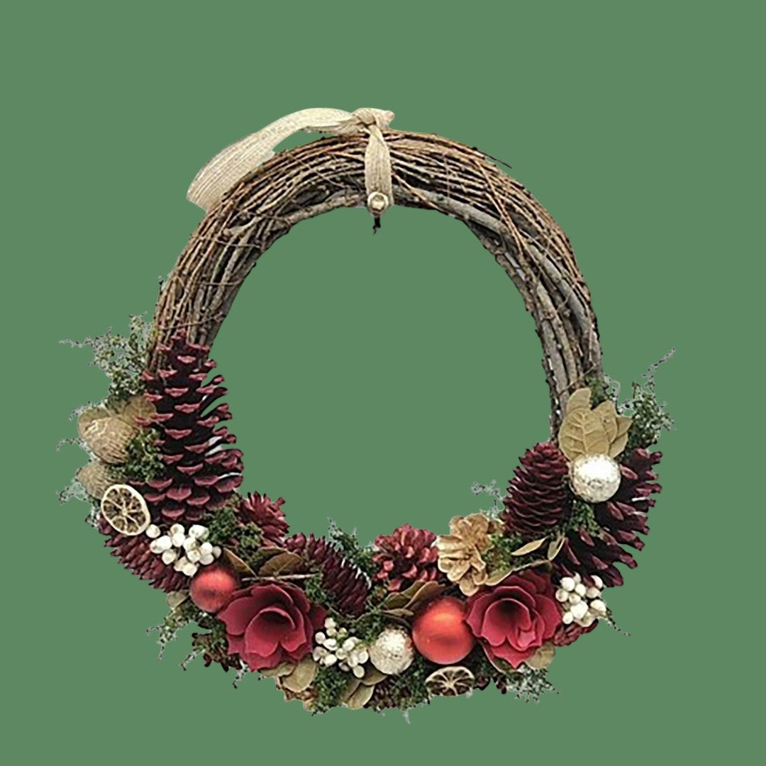 Corona willow conArance e pigne • D 35 cm