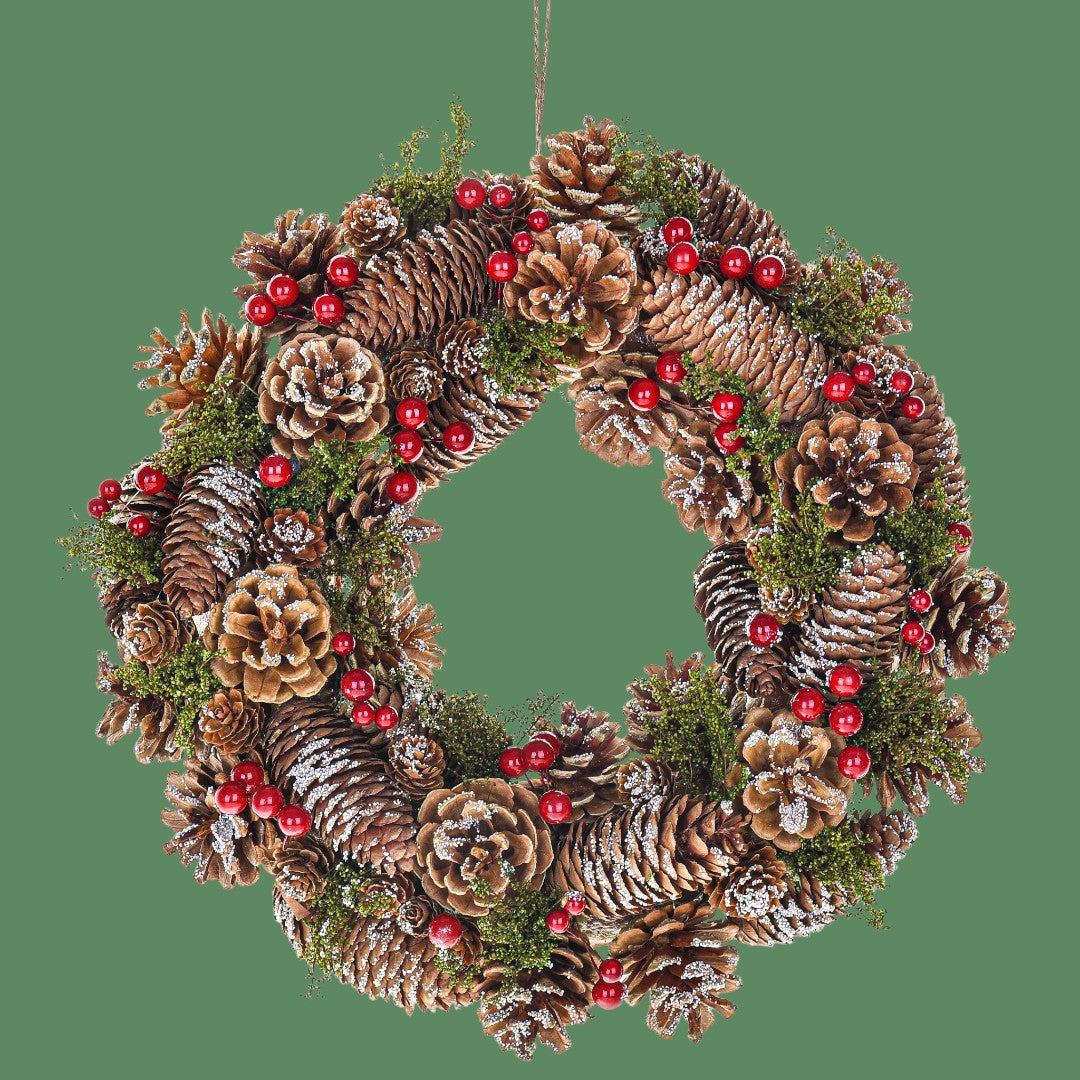 Corona natale con bacche • D 36 cm
