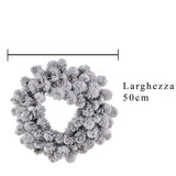 Corona innevata 88 tips • 50 cm