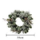 Corona con Neve 88 rami  • 50 cm