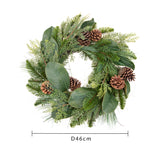 Ghirlanda con pino verde • 46 cm