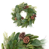 Ghirlanda con pino verde • 46 cm