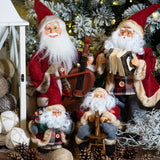 Babbo natale contrabbasso con musica e movimento • 46 cm
