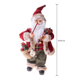 Babbo natale fisarmonica con musica e movimento • 44 cm