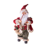 Babbo natale fisarmonica con musica e movimento • 44 cm