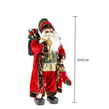 Babbo natale con gliet green • 45 cm