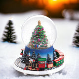 Carillon conAlero natale e treno • H 16 cm