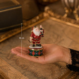 Carillon con babbo natale metallo • H 10 cm