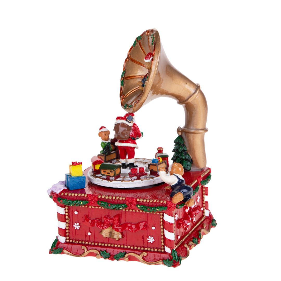 Grammofono 17.5 cm con Carillon B.Natale  • 17,5 cm