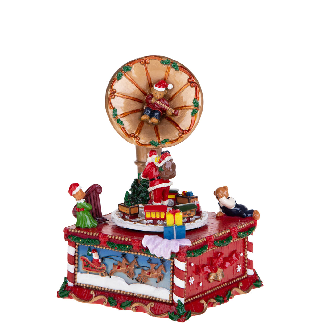 Grammofono 17.5 cm con Carillon B.Natale  • 17,5 cm