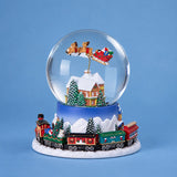 Carillon con treno e slitta • H 16,5 cm