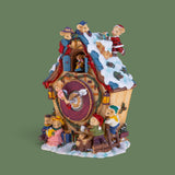 Casetta nat. h 18 con topini carillon • H 18 cm
