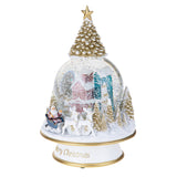 Carillon 14xh22 cm con slitta b.natale • H 22,3 cm