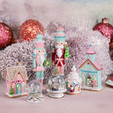 Carillon 14xh22 cm con slitta b.natale • H 22,3 cm