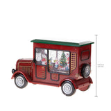 Macchina 23.55xh19. con santa led+musica • H 19,5 cm