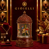 Carossello natale con led+musica+movimento • H 23 cm