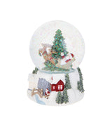 Sfera Carillon con Slitta Babbo Natale  • 17 cm