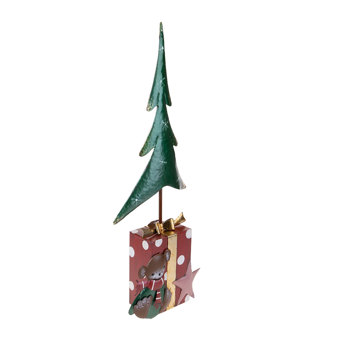 Albero natale artificiale con Pacco Dono  • 80 cm