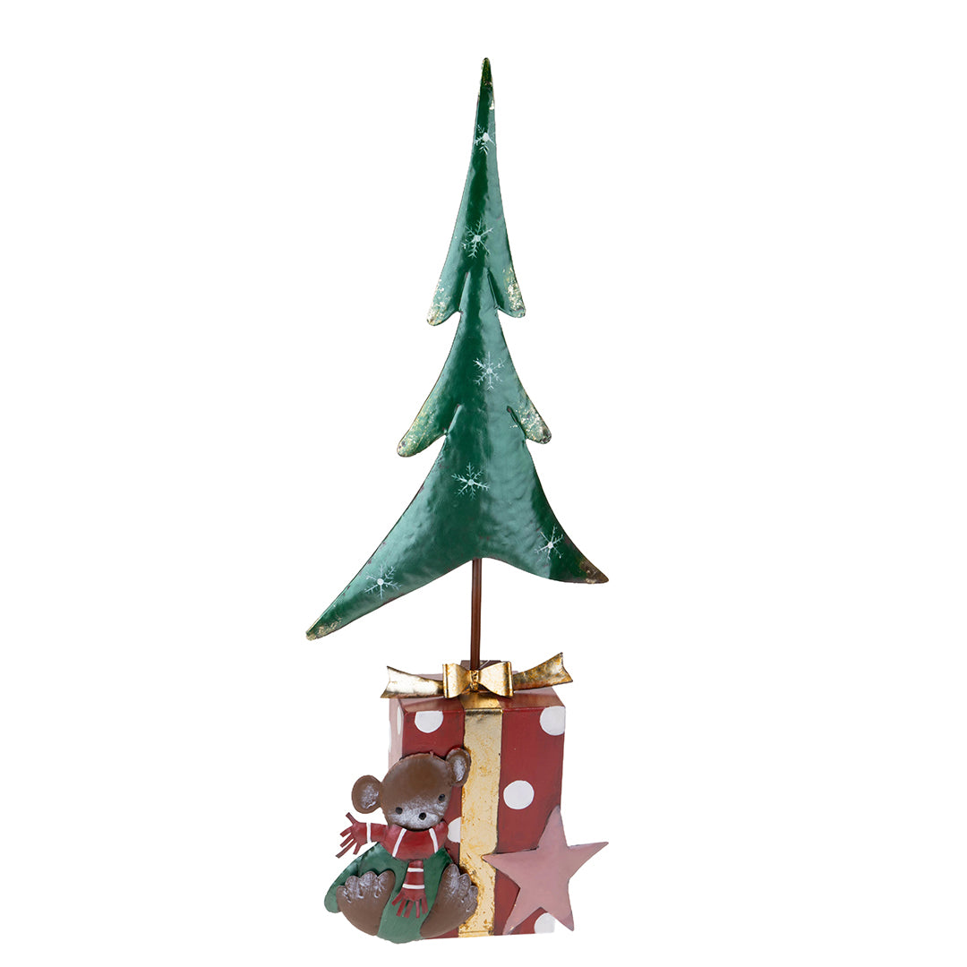 Albero natale artificiale con Pacco Dono  • 80 cm