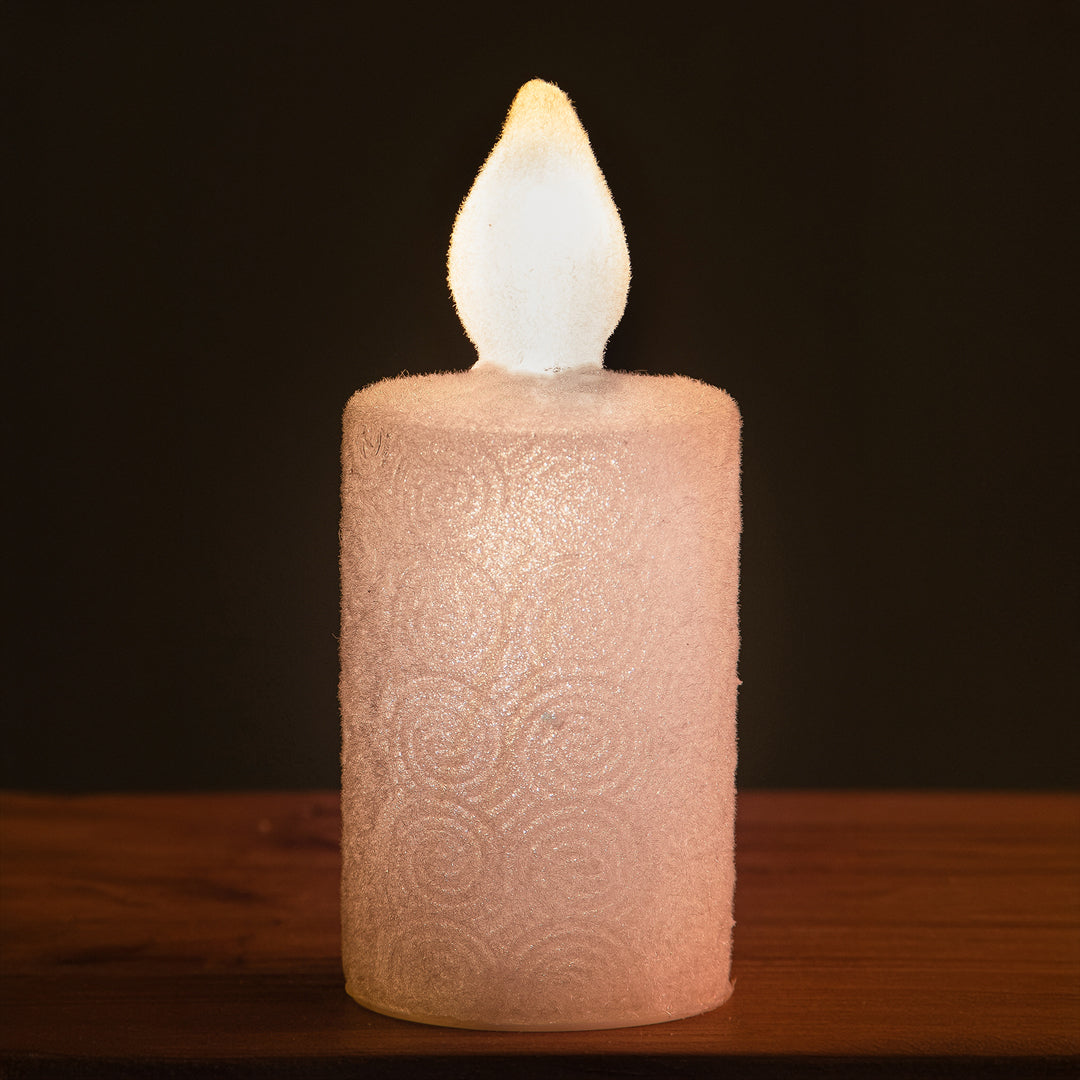 Candela con Led Bianca  • 20 cm