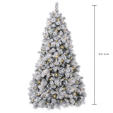 215 k2 con neve led 500 int. pvc+pp • H 213 cm