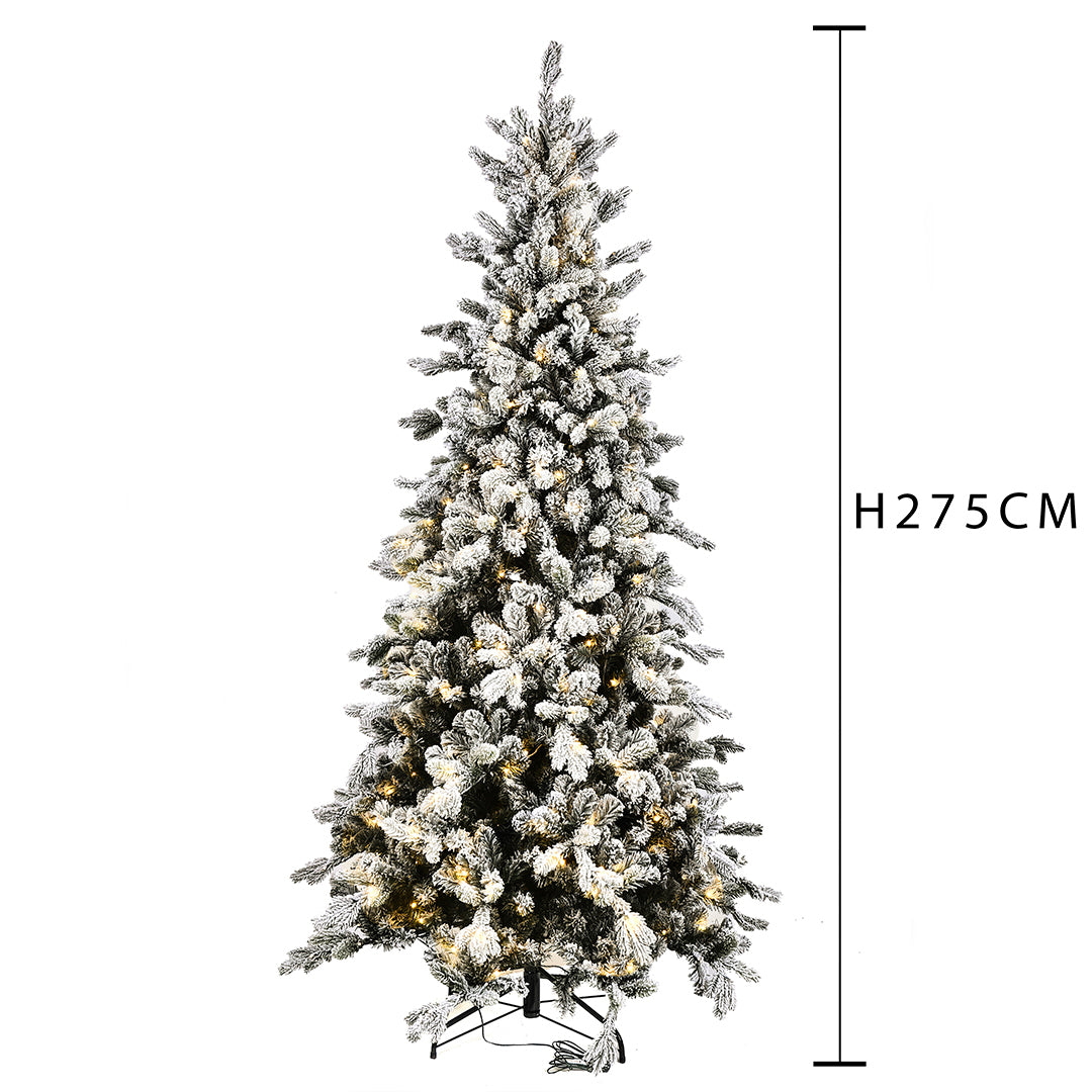 Abete artificiale Dolomiti innevate -Slim 1855 rami con 470 Led  • 260 cm