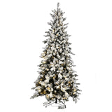 Abete artificiale Dolomiti innevate -Slim 1855 rami con 470 Led  • 260 cm