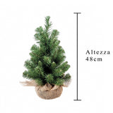2 Pezzi • Albero di Natale Verde Abete con sacco 45 tips • 47 cm