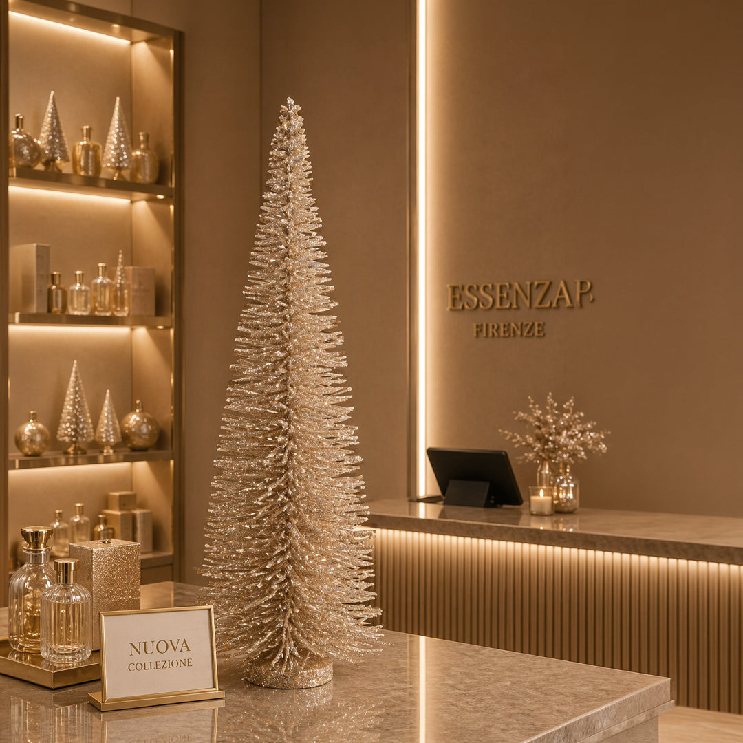 Albero cono con glitter • H 50 cm